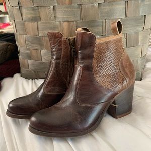 Roan Charleston Leather Brown Ankle Boot